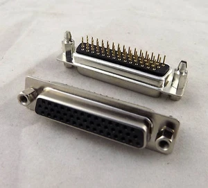 10x D-SUB DB44 44 Pin Female DIP PCB Solder Connector Adapter 3 Rows Lock Screw - Picture 1 of 9