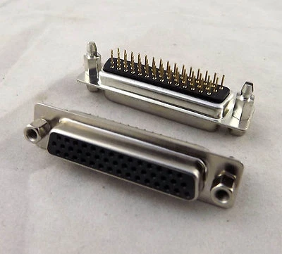 10x D-SUB DB44 44 Pin Female DIP PCB Solder Connector Adapter 3 Rows Lock Screw - Image 1 of 4