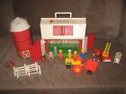 VINTAGE FISHER PRICE BARN AND ANIMALS ETC