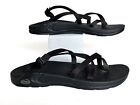 Chaco Classic Comfort Women's Black Sandals Size 10 with Toe Strap