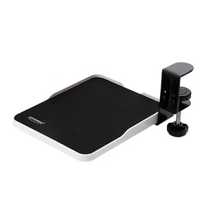 White Ergonomic Sliding Under Desk Table Wrist Rest Platform Mouse Mice Pad Tray - Picture 1 of 12