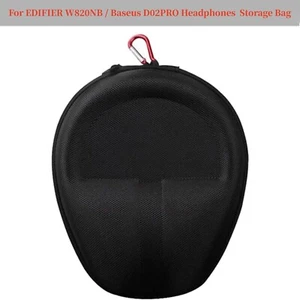 For EDIFIER W820NB / Baseus D02PRO Headphones Black Storage Bag Protective Case - Picture 1 of 2