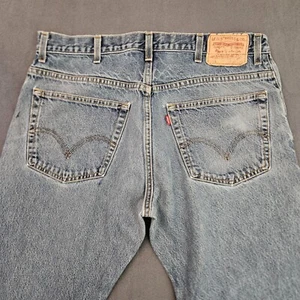 Levis 517 Herren 38X30 Bootcut Jeans Blau Denim Hose Distressed Western - Bild 1 von 9