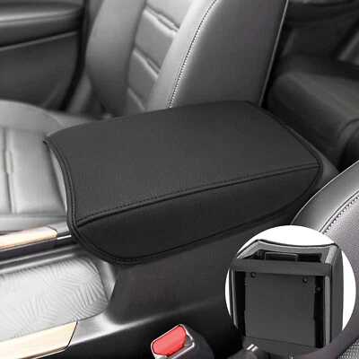 Center Console Lid Armrest Leather Cover Pad Black for Honda CR-V CRV 2017-2022 - Image 1 of 4
