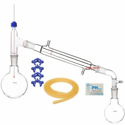 500ml,24/40,Glass Distillation Apparatus,New Chemistry Lab Glassware Kit - Image 1 of 4