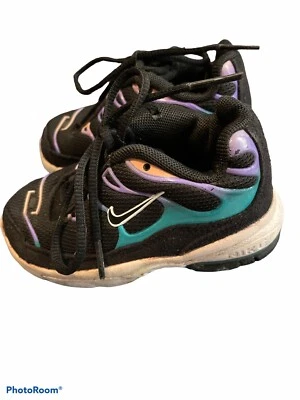 Nike Little Air Max Plus Negro/Púrpura/Verde azulado Tener un día Nike Talla 6C BQ7228-001 Foto 1 de 4