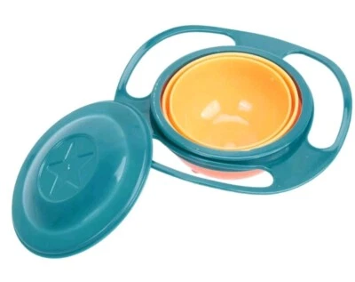 Rotating Toddler No Spill Feeding Bowl Avoid Food Spilling Non Spill Toddler - image 1 of 4
