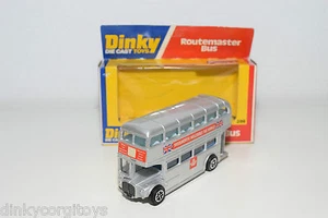 DINKY TOYS 289 ROUTEMASTER BUS WOOLWORTH SILVER MINT BOXED PROMO RARE SELTEN - Imagen 1 de 10