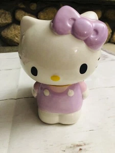 Hello Kitty Toilet Brush & Holder Purple Bow Ceramic NEW - Picture 1 of 12