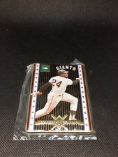 1995 Willie Mays Metallic Impressions Cooperstown Collection Promo Card P1