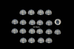 Jelly Silicon Back Earring by 10 Pairs!!! - Picture 1 of 3