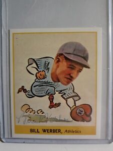 1973 TCMA Reprint  of 1938 GOUDEY BILL WERBER Signed Baseball Card On Card Auto