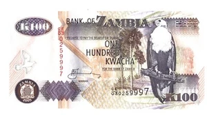 Bank of REPUBLIC of ZAMBIA 100 KWACHA 2005 UNC - Bild 1 von 2