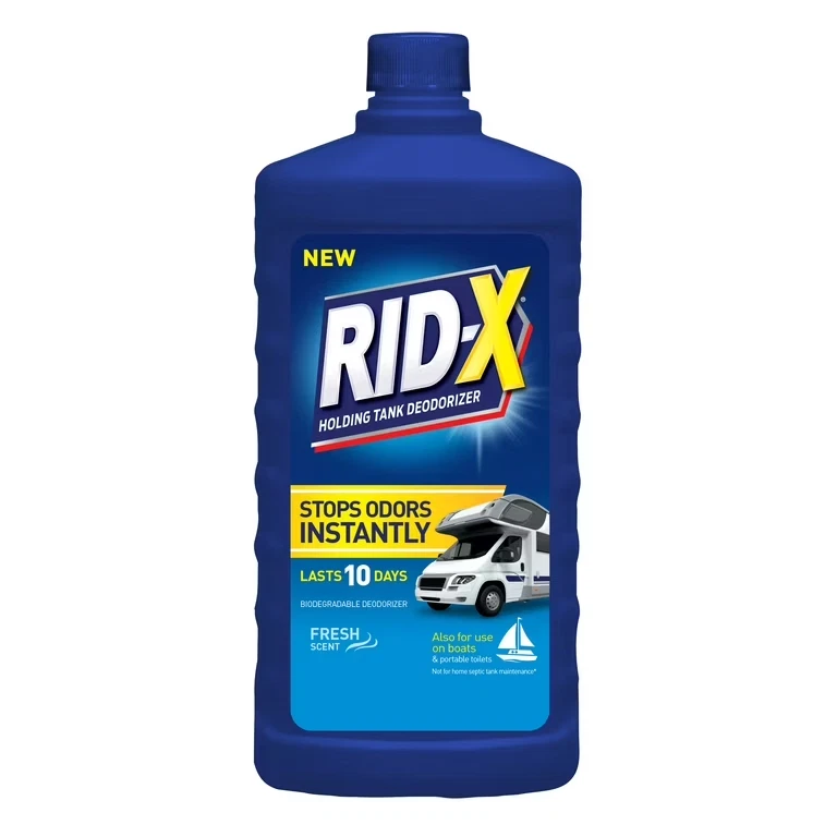 Desodorizante Rid-X tanque de retención líquido aroma fresco autocaravana barcos inodoro cámper - 24 oz. Foto 1 de 1