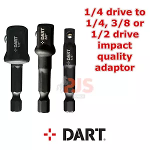 Adattatori presa 1/4" esagonale a 3/8 o 1/2 mq unità 50mm driver presa a percussione - Foto 1 di 4