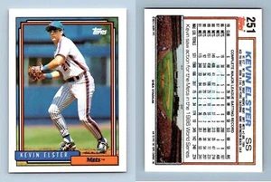 Kevin Elster - Mets #251 Topps 1992 Baseball Trading Card - Picture 1 of 1