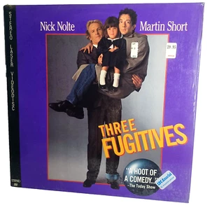 Three Fugitives Laserdisc Martin Short Nick Nolte CLV WS EP Comedy Movie - Picture 1 of 3
