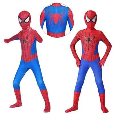 Amazing Spiderman Adult Boys Halloween Cosplay Costume Jumpsuit Party Fancy Dres