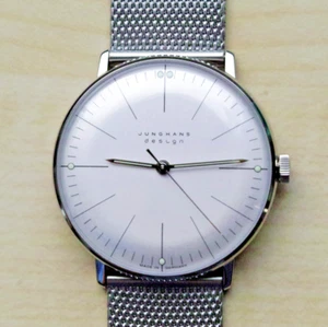JUNGHANS Herren Uhr Max Bill Handaufzug Ref. 27/3004.46 NEU FULL SET - Picture 1 of 7