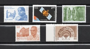 R5090 Indien 1982 postfrisch Auswahl - Weltraum, Polizei, Portraits 5v.   MNH - Bild 1 von 1