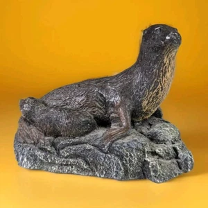 1978 Marsha Richardson Bronze Cast Wildlife Collection Sea Lion Seal Handmade - Picture 1 of 6