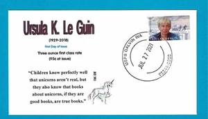 5619 Ursula K. Le Guin Ersttagsbrief mit inoffiziellem Stempel - drei Unzen - Bild 1 von 1