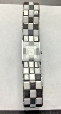 Reloj pulsera Oniss Paris para mujer de cerámica con bandera a cuadros - Diseño elegante Foto 1 de 4