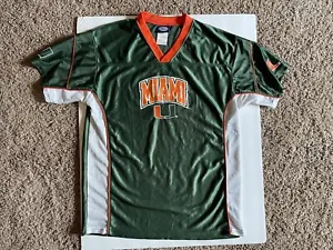 UM Miami Hurricanes Football Jersey Youth XL 16-18 - Picture 1 of 5