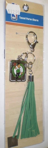 NEW NBA BOSTON CELTICS TASSEL PURSE CHARM  MADE BY LITTLE EARTH NIP Cover