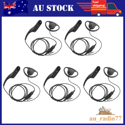 5x D-Shell Earpiece For PMLN5096 DP3400 DP3601 DP4401e DP4801e APX6000 APX7000 - Image 1 of 4