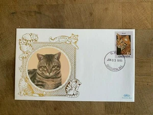 GRENADA 1999 FDC BENHAM SILK CATS BENGAL - Picture 1 of 1