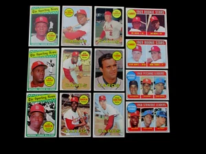 1969 TOPPS.ST LOUIS CARDS TEAM SET..EX/MT  AVG...GIBSON , BROCK,  CARLTON, TORRE - Picture 1 of 6