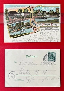 Litho AK BERLIN Rahnsdorf 1902 Restaurant Neuer Krug ( 139870 - Bild 1 von 1