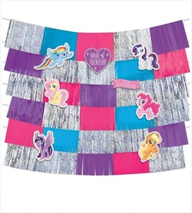 My Little Pony Friendship Adventures Birthday Party Decoration Fringe Backdrop - Picture 1 of 1