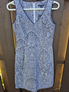 Tommy Hilfiger Dress Women Size 2 Blue White Classic Sleeveless Knee Length NWT - Bild 1 von 10