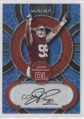 2022 Mania Retail Circle Blue Sparkles /15 John Ridgeway #AM-C19 Rookie Auto RC - Image 1 of 2