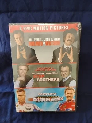 New 3 Epic Motion Pictures Holmes & Watson-Step Brothers-Talladega Nights-Sealed - Image 1 of 2