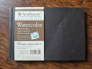 Strathmore 400 Series Watercolor Art Journal 48 Pages 8.5x5.5 Hardbound USA - Picture 1 of 2