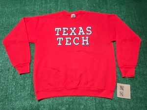 Herren Erwachsene Vintage Texas Tech Sweatshirt L Large NCAA - Bild 1 von 8