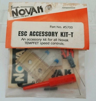 Novak #5700 ESC Accessory Kit T Tempfet Speed Controls Team Associated RC10 Losi - Image 1 of 2