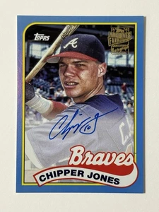 Chipper & Andruw Jones 11/50 2023 Archives Double Headers Auto Gold Foil - Picture 1 of 3