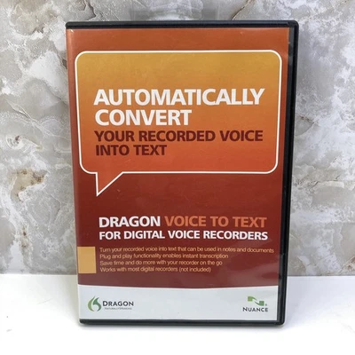 Dragon Voice to Text for Digital Voice Recoders- Turn Talk to Text - Image 1 of 4