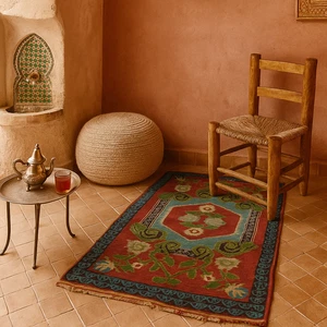 Monumental Vintage Moroccan Wool Rug Hand-Knotted Berber Masterpiece 12x6 Carpet - Picture 1 of 22