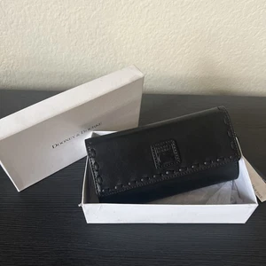 Dooney & Bourke Florentine Continental Clutch Geldbörse Farbe Schwarz Geschenk - Bild 1 von 9