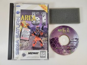 Area 51 (Sega Saturn, 1996) CIB w/ Registration - Very Good Condition - Tested
