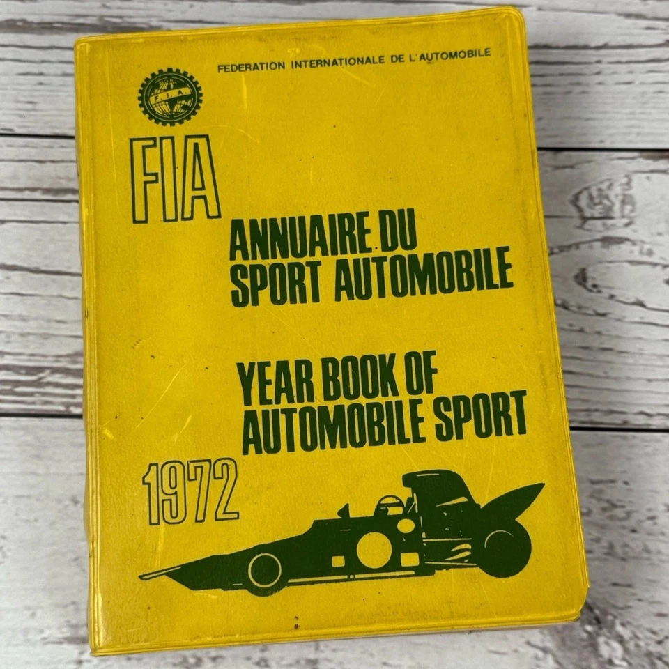 1972 FIA Year Book of Automobile Sport | Italian, German, English, French - Image 1 of 4