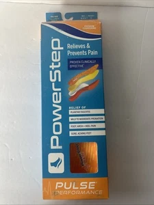 PowerStep Insoles Pulse Performance Running Shoe  G  Mens 10-10.5 Women's 12 - Picture 1 of 7