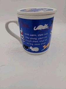 Hallmark Becher Mates Katzen Kaffee Tee Tasse Becher Keramik mit Deckel 1988 kostenloser Versand - Bild 1 von 7