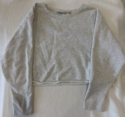 Athleta - French Terry Cropped Sweatshirt - 100% Cotton - Medium - Image 1 of 4