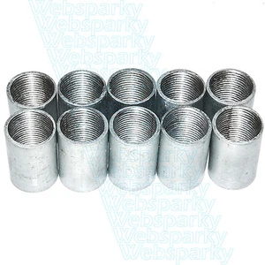10 x 20mm Solid Galvanised Conduit Couplings / Coupler - BA10120G - Picture 1 of 2